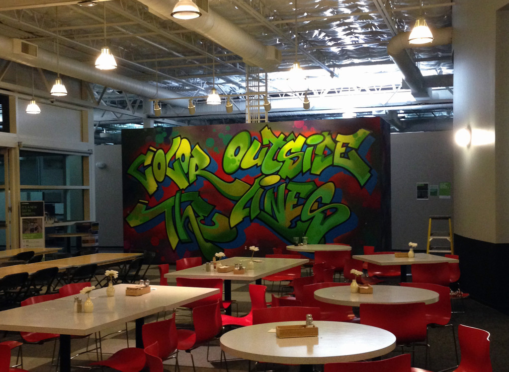 corporate office graffiti murals