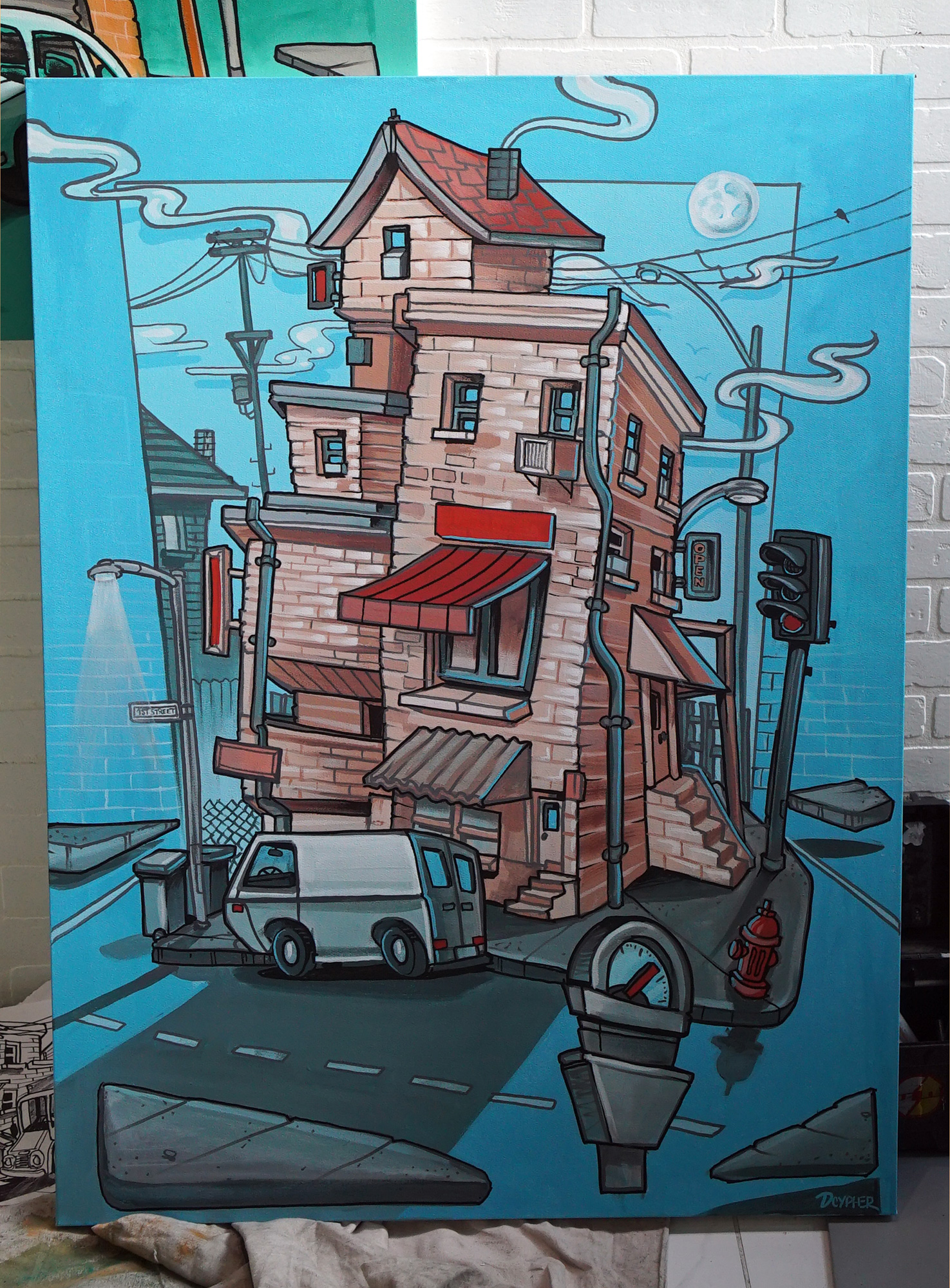 live graffiti canvas airbnb