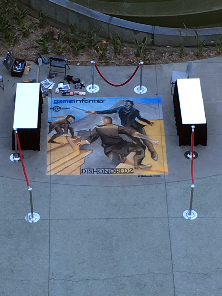 la chalk artist for hire