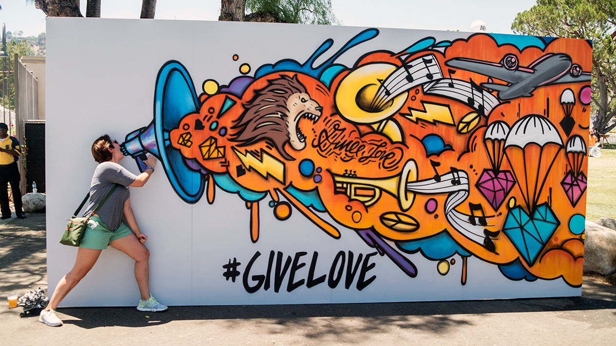 Interactive Social Media Graffiti Mural - Los Angeles Mural Company