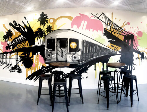 Orange County Graffiti Mural for Rollin Deep Ice Cream in Costa Mesa, CA