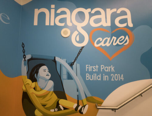 Stairwell Mural for Niagara Water in Diamond Bar, CA