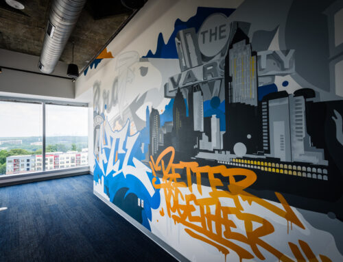 Atlanta Graffiti Mural for Bennett Thrasher’s Corporate Office