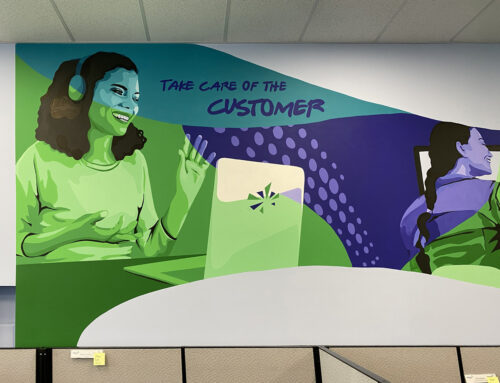 Chicago Mural Artist Paints Astound Office